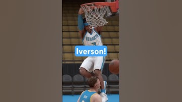 Allen Iverson dunk! #gaming #nba2k #trending #shorts #youtubeshorts #viral #viralvideo #youtube #fun