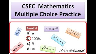 CSEC Math Multiple Choice Solutions (Step by Step)