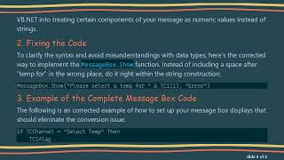 Resolving the Conversion from String to type 'Long' Error in VB.NET Message Boxes