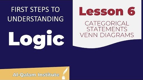 FSTU Logic | Lesson 6, Categorical Statements and Venn Diagrams