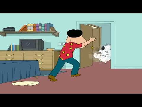 Family Guy Quagmire Beats Up Brian UK Version UNCENSORED