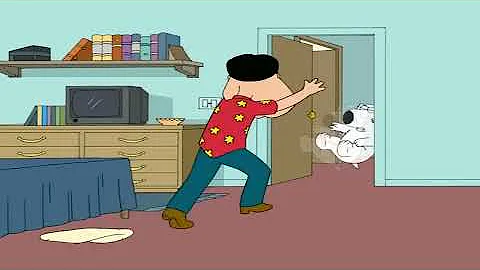 Family Guy - Quagmire Beats Up Brian (UK Version) UNCENSORED