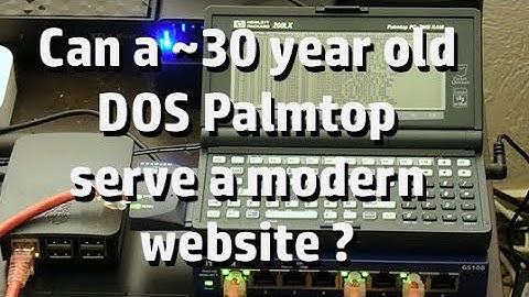 HP 200LX: Hosting a modern website on a Retro DOS Palmtop. Will this crazy idea work ?