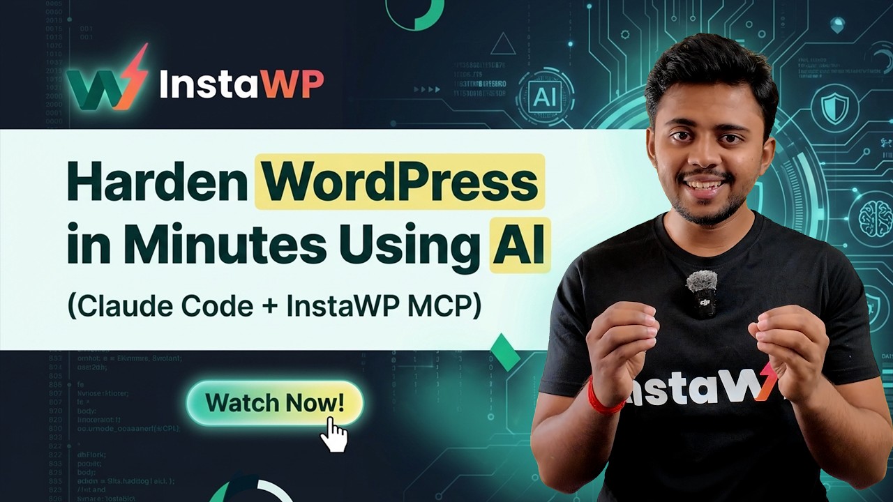 Harden WordPress in Minutes with Claude Code AI + InstaWP - YouTube