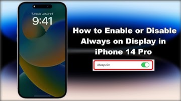 How to Enable or Disable Always on Display in iPhone 14 Pro