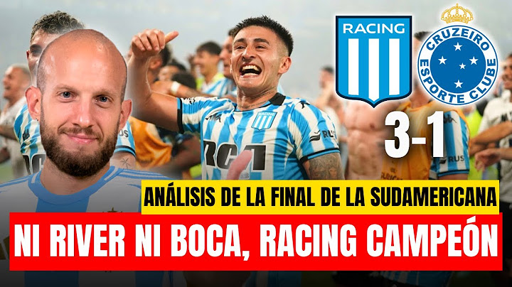 RACING CAMPEÓN DE LA SUDAMERICANA, LE GANÓ 3 A 1 CRUZEIRO