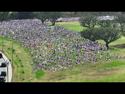 Waves Of Flags at Pepperdine University - 9/11 Tribute