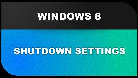 Windows 8 Tutorials: Shutdown Settings - hibernate, sleep, restart and more Lesson 14