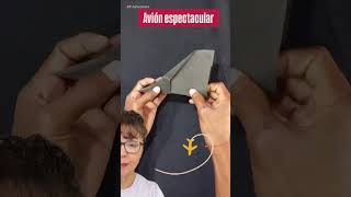 Avión de papel espectacular 🛫 #viral #diy #tips #lifehacks
