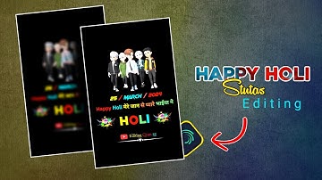 Happy holi video editing alight motion | Holi special video editing alight motion