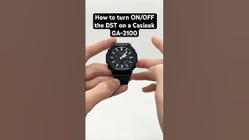 How to turn ON/OFF the DST on the Casio G-Shock GA-2100 (Casioak) #casioak #casiogshock #gshock