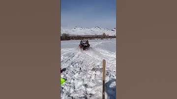 Polaris rzr stuck in the snow!