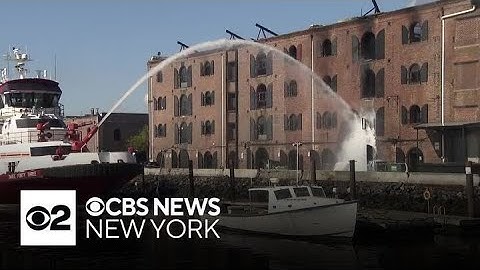 Massive warehouse fire in Brooklyn destroys part of a historic space, authorities say