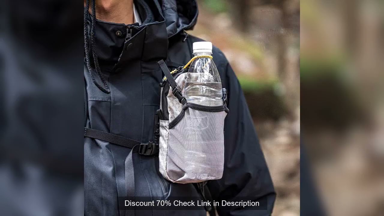 UHMWPE XPAC Water Bottle Storage Bag Backpack Accessories Outdoor Arm Bag Hiking Climbing Gear Molle