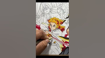 All Hashira Drawing #demonslayer #animeeart #shorts #demonslayerdrawing