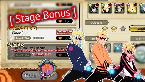 Naruto X Boruto Ninja Voltage | Roundup Mission Stage Bonus ไฮไลท์สตรีม เคลียสเตจโบนัส ผ่านสักที!!