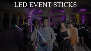 LED sticks used at Ed Deejay Entertainment