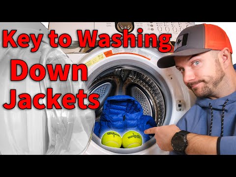 how to wash a down jacket in a washing machine