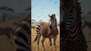 Million of bees are suddenly attack on zebra he is crying for help #shorts #youtubeshorts #trending