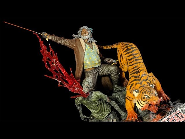 JUEGO DE FIGURAS de acción McFarlane Walking Dead Ezekiel & Shiva Tiger variante sangrienta EUR 27,53 - ES