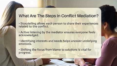 What Are The Steps In Conflict Mediation? - The Personal Growth Path