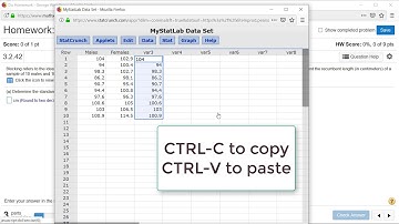 Standard Deviation - StatCrunch (hw 3.2.7)