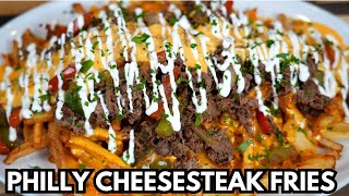 Discover the Ultimate Game Day Snack: Loaded Philly Cheesesteak Fries