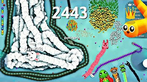 Epic Snake Io Gameplay! Top 1 Snake Io 🐍 The Map Snake Game #snakeio #ikilled godofsnake #gameplay