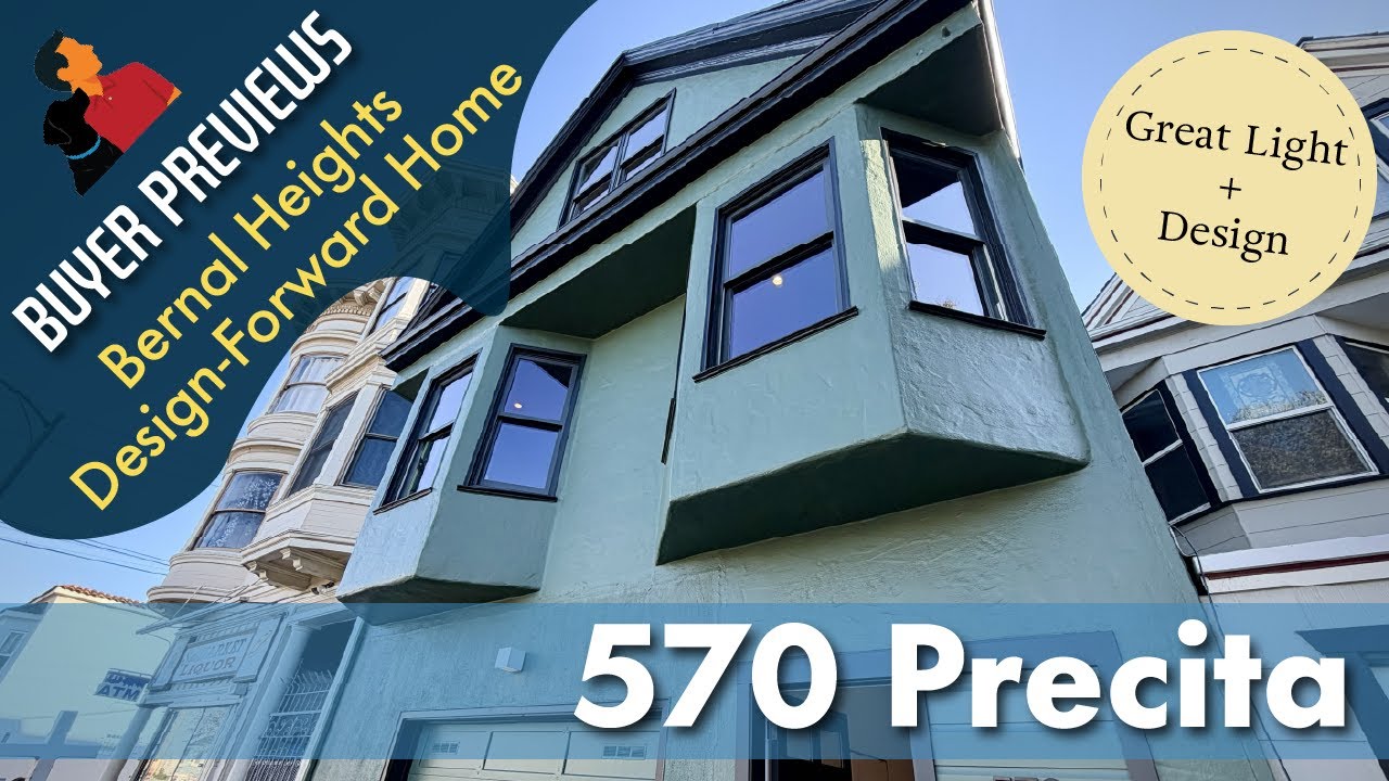 Buyer Preview: 570 Precita, Bernal Heights, Design Forward House Near Precita Pk San Francisco - 4K