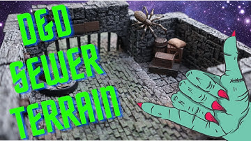 Tabletop Sewer Terrain for Dungeons and Dragons or Frostgrave