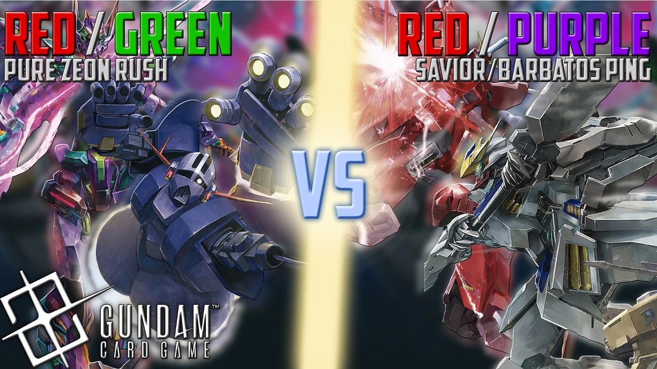 Pure Zeon Rush vs Saviour Gundam Ping | Gundam Card Game | GD04