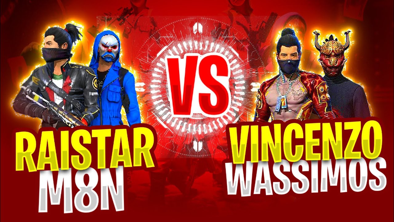 M8n Raistar Vs Vincenzo Wassimos Free Fire Friendly Clash Squad Battle Nonstop Gaming Youtube