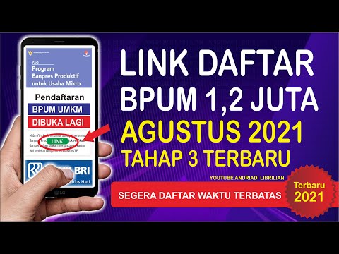 LINK DAFTAR UMKM ONLINE 2021 TAHAP 3 BULAN AGUSTUS