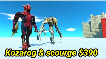 Scourge and kozarog the demon vs random team same price ARBS Animal Revolt Battle Simulator