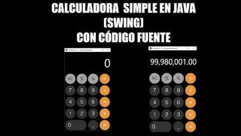 CALCULADORA  EN JAVA  +CÓDIGO FUENTE : TIPO IPHONE/ CALCULATOR IN JAVA WITH SOURCECODE | NETBEANS