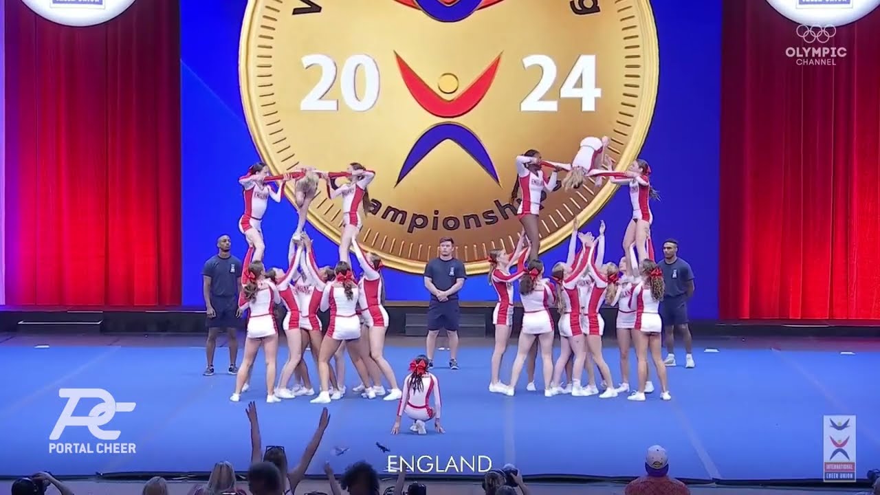 Team England Youth All Girl Advanced ICU World Cheerleading Championship 2024 Finals