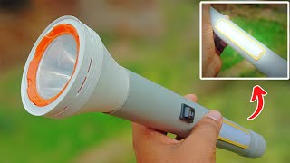 How To Make A 2 In 1 Torch ? || Make A Torch At Home Very Easy