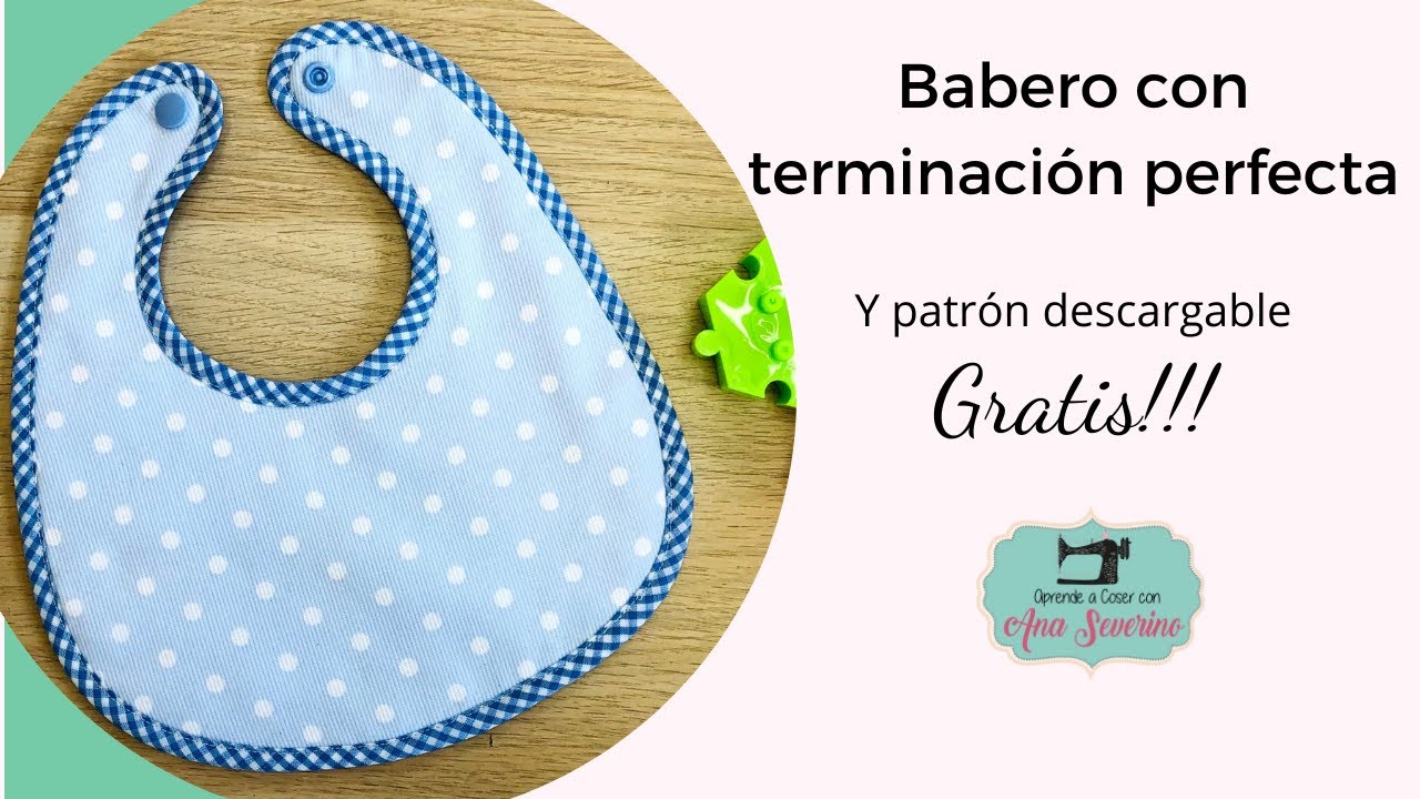 COMO HACER UN BANDANA PARA BEBES (PATRON GRATIS) - TUTORIAL DE COSTURA