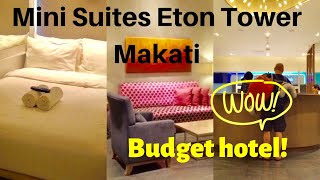 Mini Suites Eton Tower Makati Room Tour | Budget Friendly Hotel in Makati Philippines