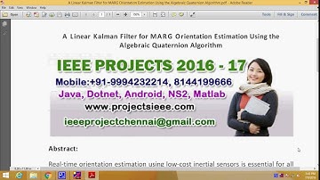 A Linear Kalman Filter for MARG Orientation Estimation Using the Algebraic Quaternion Algorithm