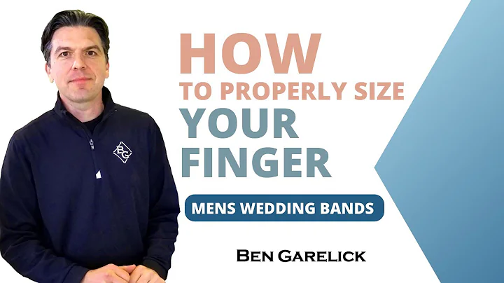 How to Size Your Finger for a Men's Wedding Band