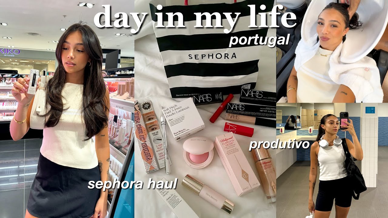 vida em Portugal || dia produtivo, compras na sephora & salão de beleza