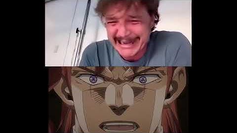 Pedro Pascal Crying (kakyoin jojo