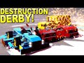 This Demolition Derby Did Not Go As Expected! - Trailmakers Multiplayer