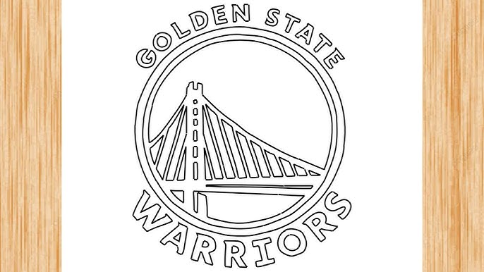 How to Draw Golden State Warriors Logo printable step by step drawing sheet  : Drawin…