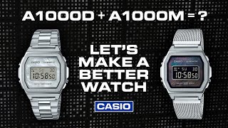 Combining Casio's A1000D and A1000M to make a better stainless steel watch!