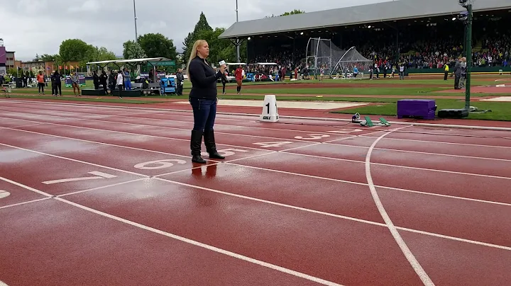 Christine Newton singing the National Anthem (12th...
