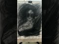 Blindfolded Girl Art (Charcoal Art) #art #charcoalart #drawing #shorts #emotional