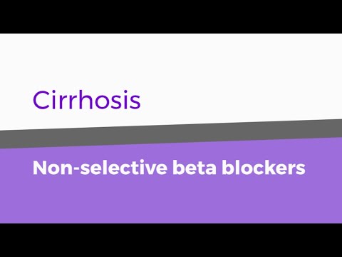 Cirrhosis — Nonselective beta-blockers