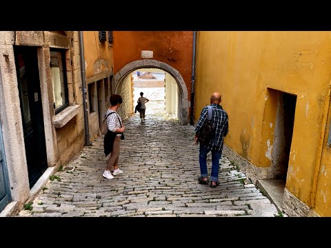 Walking in Labin - Old Town (Istria, Croatia) I 4K